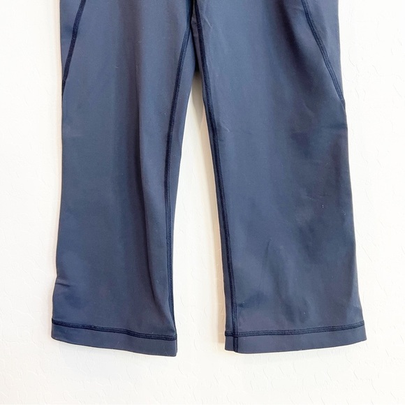 Lululemon Women's Gather & Grow Crop Leggings Navy Blue Inkwell/Blue Stripe 4 - Picture 4 of 7